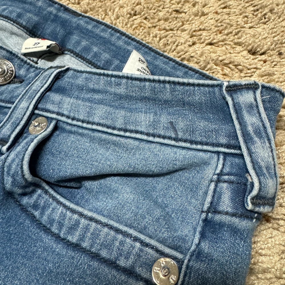 Halle Mid Rise Super Skinny True Religion Jeans - Picture 2 of 11